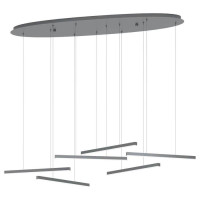 39915 Подвесной потолочный светильник (люстра) LINDOZA, LED 6Х8,4W, 6000lm, L1285, B410, H1400, стал