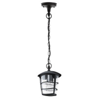 93406 Уличный светильник подвесной ALORIA, 1х60W(E27), H685, алюминий, черный/пластик прозрачный