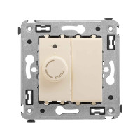 DKC Диммер поворотный в стену, "Avanti", "Ванильная дымка"