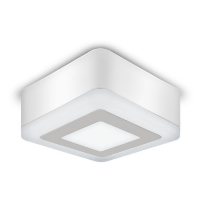 Светильник Gauss Backlight накладной BL221 Квадрат. Акрил, 3+3W, LED 4000K, 105*105, 1/40, BL221
