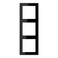 Рамка для вертикальной и горизонтальной установки, 3 поста; дюропласт; черный; LS990, LS983SW