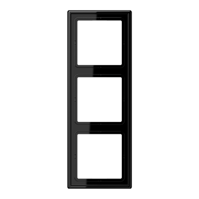 Рамка для вертикальной и горизонтальной установки, 3 поста; дюропласт; черный; LS990, LS983SW