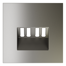 Накладка для розетки акустической 4-местной , S70 (шелк), VLS001504