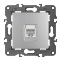 ЭРА 14-3107-03 Elegance Алюминий Розетка комп RJ45