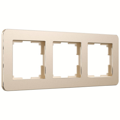 Werkel W0032611/ Рамка на 3 поста Platinum (шампань), a059217