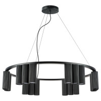 Lightstar 718187 (MD2166-18A) Люстра ROMA 18х28W GU10 (led) MATT BLACK (в комплекте)