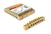 Шина "N" нулевая 8x12мм  8/2 (8 групп/крепеж по краям) TDM Electric, SQ0801-0068