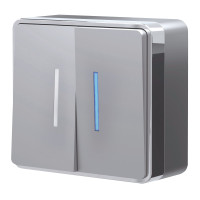 Werkel W5020106/ Выключатель двухклавишный с подсветкой Gallant (серебряный), a052770 Werkel W5020106/ Выключатель двухклавишный с подсветкой Gallant (серебряный), a052770