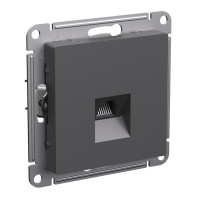 ATN001483 - ATLASDESIGN РОЗЕТКА компьютерная RJ45 кат. 5e, механизм, БАЗАЛЬТ, Systeme Electric