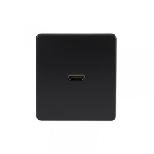 Розетка ROUND HDMI с/у оникс KRANZ, KR-78-0730-3