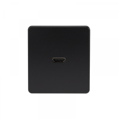 Розетка ROUND HDMI с/у оникс KRANZ, KR-78-0730-3