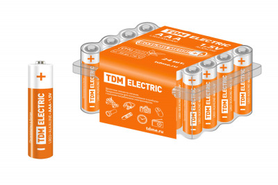 Элемент питания LR03 AAA Alkaline 1,5V BOX-24 TDM Electric, SQ1702-0033