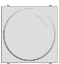 N2260.2 BL - Механизм электронного поворотного светорегулятора 60-400 Вт, 2-модульный, серия Zenit, цвет альпийский белый - 2CLA226020N1101