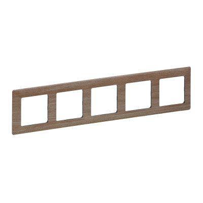 Legrand Valena LIFE.Рамка "Светлое дерево".5-постовая универсальная, 754185