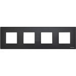 N2274 CF - Рамка 4-постовая, 2-модульная, серия Zenit, стекло Графит - 2CLA227400N3801