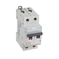 Legrand Автоматический выключатель DX?-E 6000 - 6 кА - тип характеристики C - 2П - 230/400 В~ - 32 А - 2 модуля, 407280