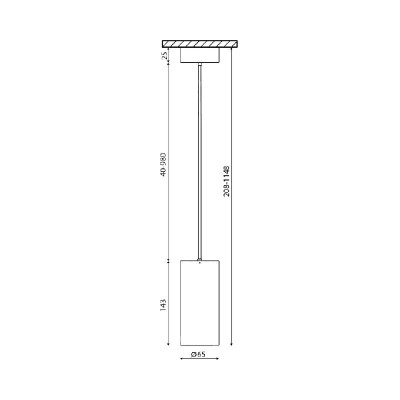 Крепление сменное М6 для светильников VILLY подвесное бел. SWG PRO 00-00003422