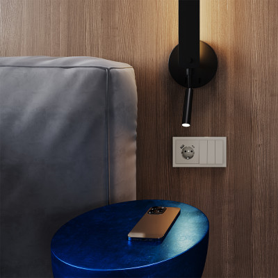 VLS030103 - Выключатель встраиваемый VOLTUM S70 трехклавишный 10А, (кашемир), Voltum