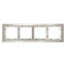 Рамка стеклянная VOLTUM S70 на 4 поста, (кашемир, стекло), VLS110403