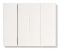 Bticino Living Now Выключатель 1-клавишный, цвет белый