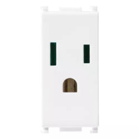 Vimar Розетка 2P+T 15A США/Швейцарский стандарт на 1 модуль, 14242