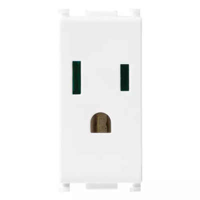 Vimar Розетка 2P+T 15A США/Швейцарский стандарт на 1 модуль, 14242