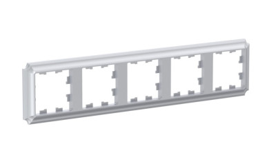 ATN100305 - ATLASDESIGN ANTIQUE 5-постовая РАМКА, универсальная, АЛЮМИНИЙ, Systeme Electric