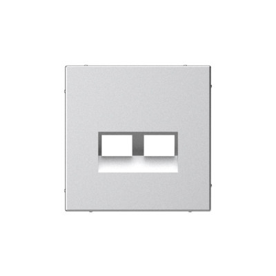 GAL000390 - ARTGALLERY НАКЛАДКА ДВОЙНАЯ для информационных функций типа Keystone, АЛЮМИНИЙ, Systeme Electric