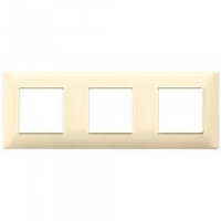 Vimar Накладка для 6 модулей (2+2+2) расстояние между центрами 71мм кремовая, 14644.04 Vimar Накладка для 6 модулей (2+2+2) расстояние между центрами 71мм кремовая, 14644.04