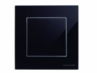 ABB Выключатель 1-клавишный, цвет - черное стекло, серия Sky ABB Выключатель 1-клавишный, цвет - черное стекло, серия Sky