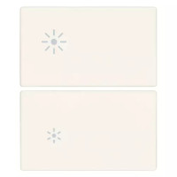 Vimar Две половинки клавиши 2M с символом регулирование белые, 31480.2RB