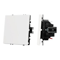 054235 - Механизм выключателя одноклавишный проходной SWT-NOBE-MKP1-SFPL-WH (230V, 10A) (Arlight, -)