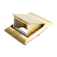 LUK/2BRЛюк в пол на 2 поста (45х45мм), латунь Экопласт