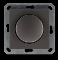 LED Диммер с накладкой 30-400W, 1gang 2way, цвет Мокко, G4012Z, Jasmart Electric