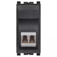 Vimar Розетка для оптоволокна  мульти 9/125 LC, серая, 19351.LC