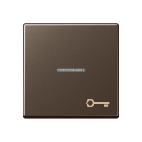 Клавиша для контрольного выключателя со знаком ключ; мокка, A590KO5TMO