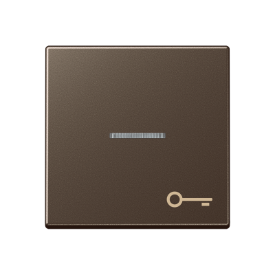 Клавиша для контрольного выключателя со знаком ключ; мокка, A590KO5TMO