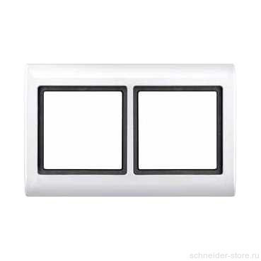 Aquadesign Рамка 2-ная  IP44, бел.