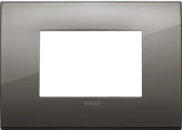 19653.09 - Vimar Накладка CLASSIC на 3 модуля хром черный