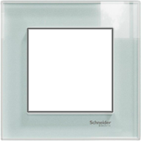 MERTEN M-Elegance РАМКА стеклянная 1 пост, БЕЛЫЙ КРИСТАЛЛ, SM