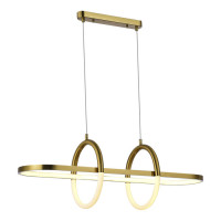 ST LUCE SL1579.313.01 Светильник подвесной ST-Luce Золотистый/Белый LED 1*48W 3000K