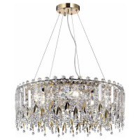 ST LUCE SL1655.203.08 Люстра подвесная ST-Luce Золотистый/Прозрачный E14 8*40W