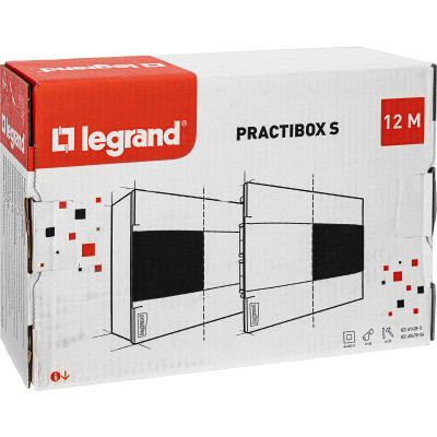Legrand Practibox S Пластиковый щиток Встраиваемый 1X12 Белая дверь, 135541