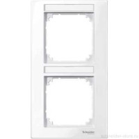 M-Plan Рамка 2-ная вертик. с полем для надписи, активно-бел.