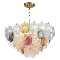 ST LUCE SL420.203.18 Люстра подвесная ST-Luce Золотистый/Разноцветный E14 18*40W