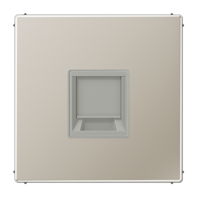 Плата (фиксация защёлкиванием) для одного модуля; металл; нержавеющая сталь, ES1969-15WE