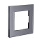 Рамка 1-постовая, стекло серый Kollinger Asthetik AS1GY
