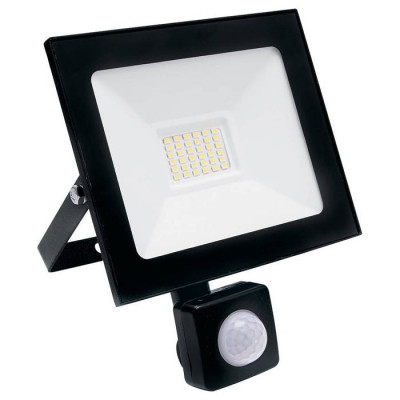 SFL80-30 с выносным датчиком 2835SMD 30W 6400K  AC220V/50Hz IP65, черный в компактном корпусе, Feron 29523