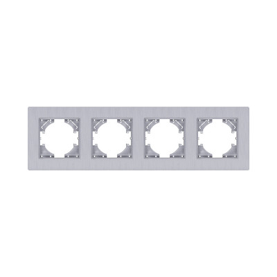 Рамка 4-постовая, серый Kollinger Eleganz Plex EP4GY