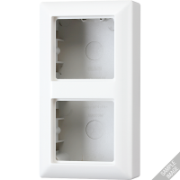 Коробка для накладного монтажа 2-кратная; шампань, AS582ACH